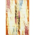 thumbnail image 1 of Unique Loom Indoor Rectangular Abstract Modern Area Rugs Orange/Off-White/Blue, 5' 0 x 8' 0, 1 of 6
