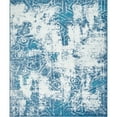 thumbnail image 1 of Unique Loom Indoor Rectangular Distressed Modern Area Rugs Blue/White, 8' 0 x 10' 0, 1 of 5