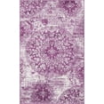 thumbnail image 1 of Unique Loom Indoor Rectangular Distressed Traditional Area Rugs Purple/White, 3' 3 x 5' 3, 1 of 8