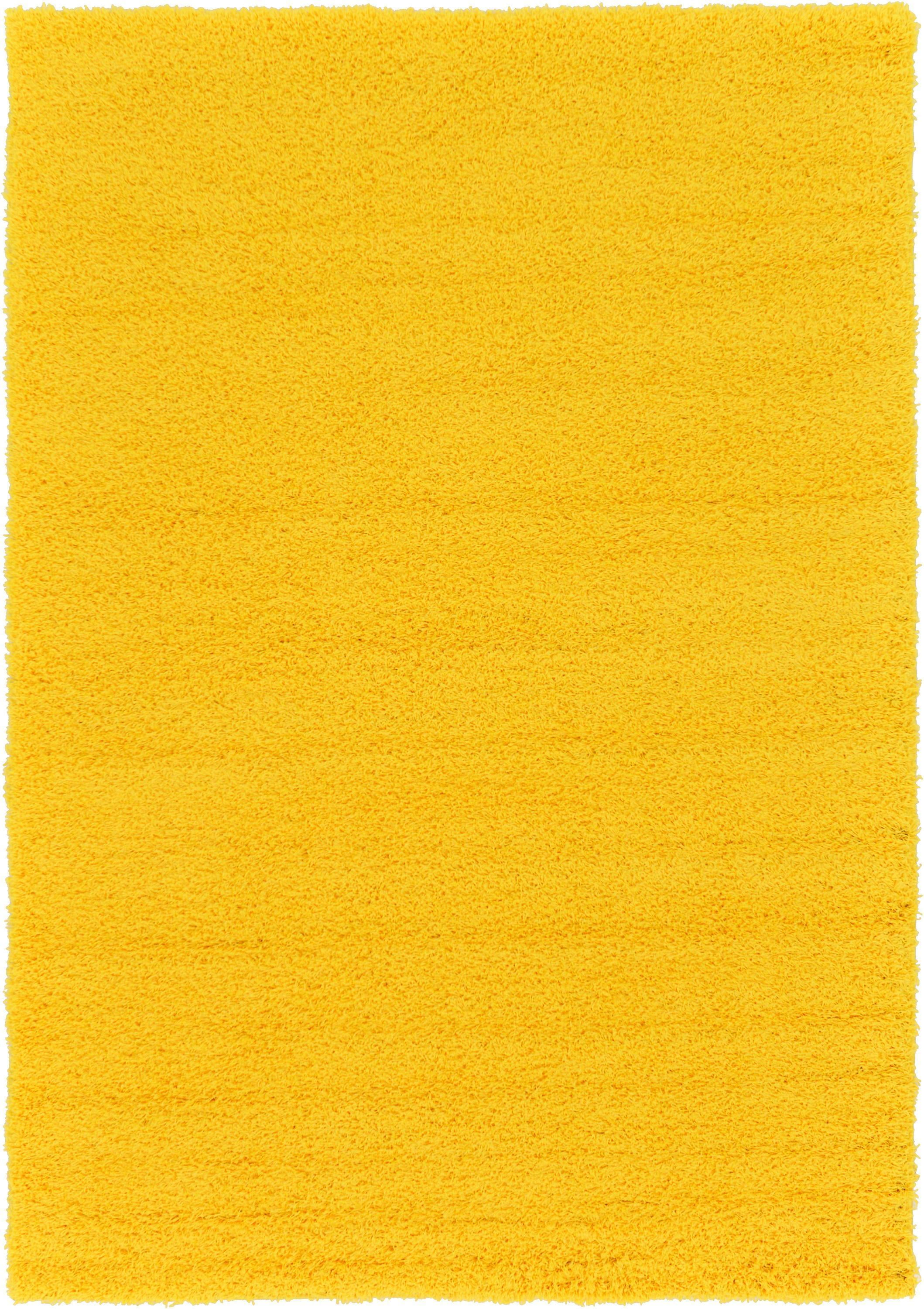 Unique Loom Indoor Rectangular Solid Print Modern Area Rugs Yellow, 6