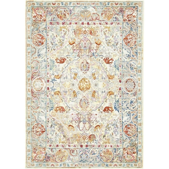 Unique Loom Fortissimo Austin Rug , 4' 1" x 6' 1" ,Beige