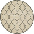 thumbnail image 1 of Unique Loom Indoor Round Geometric Modern Area Rugs Beige/Gray, 8' 0 x 8' 0 Round, 1 of 3