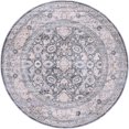 thumbnail image 1 of Unique Loom Indoor Round Traditional Vintage Area Rugs Gray/Off-White, 6' 0 x 6' 0 Round, 1 of 9