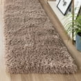 thumbnail image 1 of Unique Loom Infinity Shag Collection Area Rug - Jinko (2' 7" x 13' 1" Runner Khaki), 1 of 7