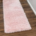 thumbnail image 1 of Unique Loom Infinity Shag Collection Area Rug - Jinko (2' 7" x 13' 1" Runner Pink Lace), 1 of 6