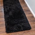 thumbnail image 1 of Unique Loom Infinity Shag Collection Area Rug - Jinko (2' x 6' 5" Runner Onyx Black), 1 of 7