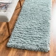 thumbnail image 1 of Unique Loom Infinity Shag Collection Area Rug - Jinko (2' x 6' 5" Runner Slate Blue), 1 of 7