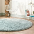 thumbnail image 1 of Unique Loom Infinity Shag Collection Area Rug - Jinko (4' 1" Round Slate Blue), 1 of 7