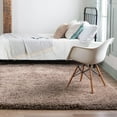 thumbnail image 1 of Unique Loom Infinity Shag Collection Area Rug - Jinko (8' Square Khaki), 1 of 6