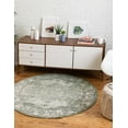 thumbnail image 1 of Unique Loom Isabella Collection Area Rug - Adjani (3' 3" Round Green/Ivory), 1 of 9