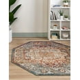 thumbnail image 1 of Unique Loom Isabella Collection Area Rug - Adjani (5' 1" Octagon Multi/Beige), 1 of 9