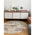 thumbnail image 1 of Unique Loom Isabella Collection Area Rug - Adjani (5' 1" Round Ivory/Beige), 1 of 8