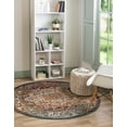 thumbnail image 1 of Unique Loom Isabella Collection Area Rug - Adjani (5' 1" Round Multi/Beige), 1 of 9