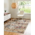 thumbnail image 1 of Unique Loom Isabella Collection Area Rug - Adjani (6' 1" x 9' Rectangle Ivory/Beige), 1 of 9