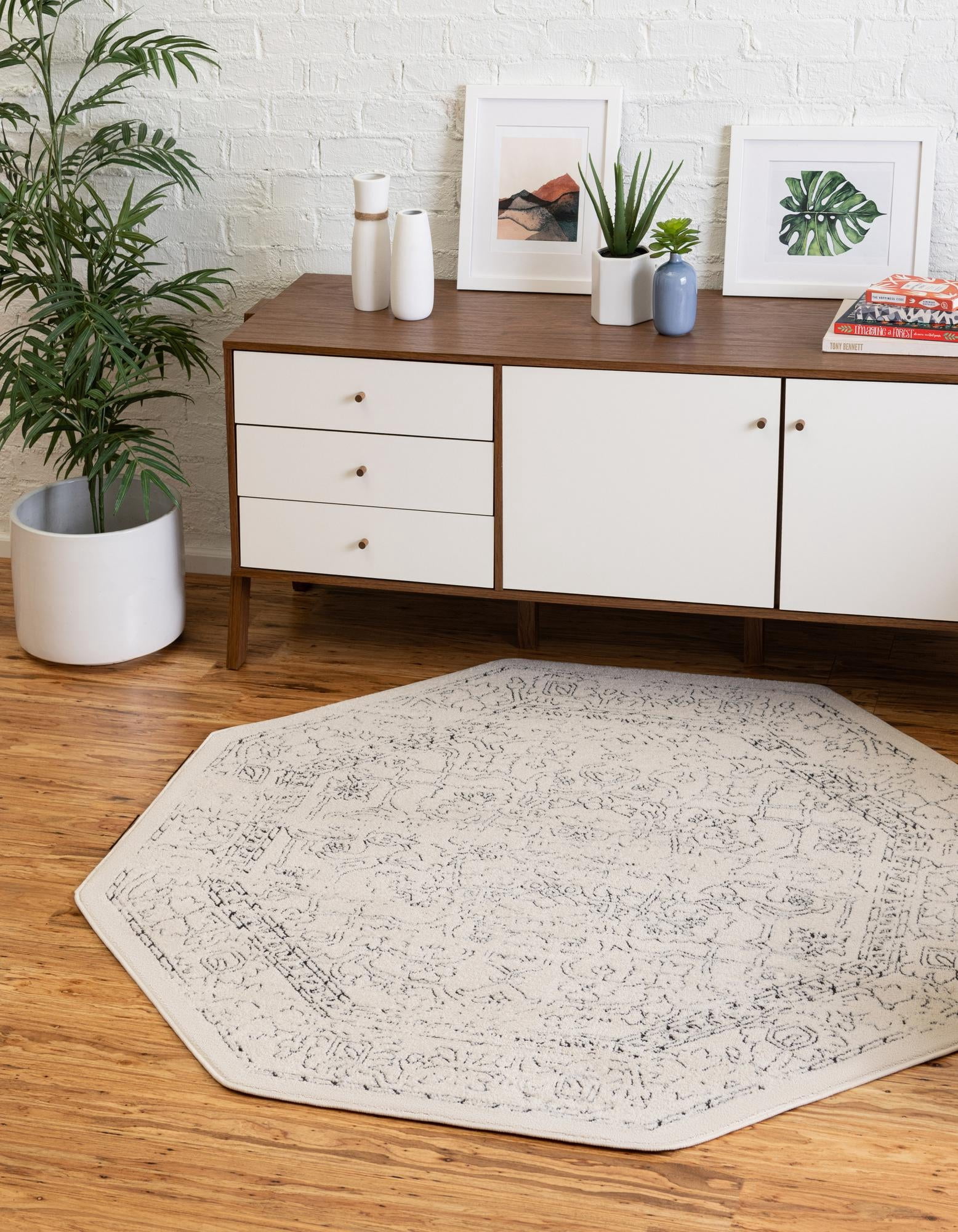 Unique Simple Rug Unique Loom Isabella Collection Area Rug - Adjani (7' 10
