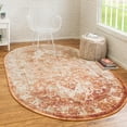 thumbnail image 1 of Unique Loom Isabella Collection Area Rug - Adjani (7' 10" x 10' Oval Rust Red/Black), 1 of 6