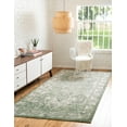 thumbnail image 1 of Unique Loom Isabella Collection Area Rug - Adjani (9' x 12' Rectangle Green/Ivory), 1 of 9