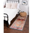 thumbnail image 1 of Unique Loom Isabella Collection Area Rug - Rossellini (2' x 6' 1" Runner Rust Red/Beige), 1 of 9