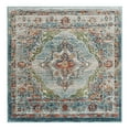thumbnail image 1 of Unique Loom Isabella Collection Area Rug - Rossellini (4' 1" Square Blue/Beige), 1 of 8