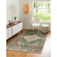 thumbnail image 1 of Unique Loom Isabella Collection Area Rug - Rossellini (4' 1" x 6' 1" Rectangle Green/Blue), 1 of 9