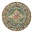 thumbnail image 1 of Unique Loom Isabella Collection Area Rug - Rossellini (5' 1" Round Green/Blue), 1 of 8
