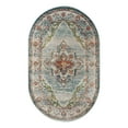 thumbnail image 1 of Unique Loom Isabella Collection Area Rug - Rossellini (5' 1" x 8' Oval Blue/Beige), 1 of 7