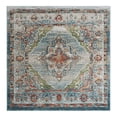thumbnail image 1 of Unique Loom Isabella Collection Area Rug - Rossellini (6' 1" Square Blue/Beige), 1 of 8