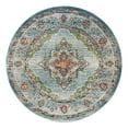 thumbnail image 1 of Unique Loom Isabella Collection Area Rug - Rossellini (7' 10" Round Blue/Beige), 1 of 7