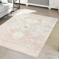thumbnail image 1 of Unique Loom Madeline Vintage Collection Area Rug - Jackson (4' x 6' Rectangle Rose Pink/Ivory), 1 of 7