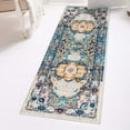 thumbnail image 1 of Unique Loom Madeline Vintage Collection Area Rug - Jackson (2' x 8' Runner Teal/Ivory), 1 of 7