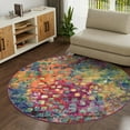 thumbnail image 1 of Unique Loom Jardin Collection Area Rug - Ivy (5' Round Multi/Cream), 1 of 7