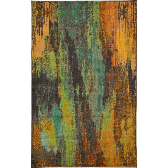 Unique Loom Lilly Jardin Rug, Multi (5' 0 x 8' 0)