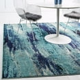 thumbnail image 1 of Unique Loom Jardin Collection Area Rug - Lilly (8' Square Blue/Gray), 1 of 7