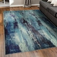 thumbnail image 1 of Unique Loom Jardin Collection Area Rug - Lilly (9' x 12' 2" Rectangle Blue/Gray), 1 of 7
