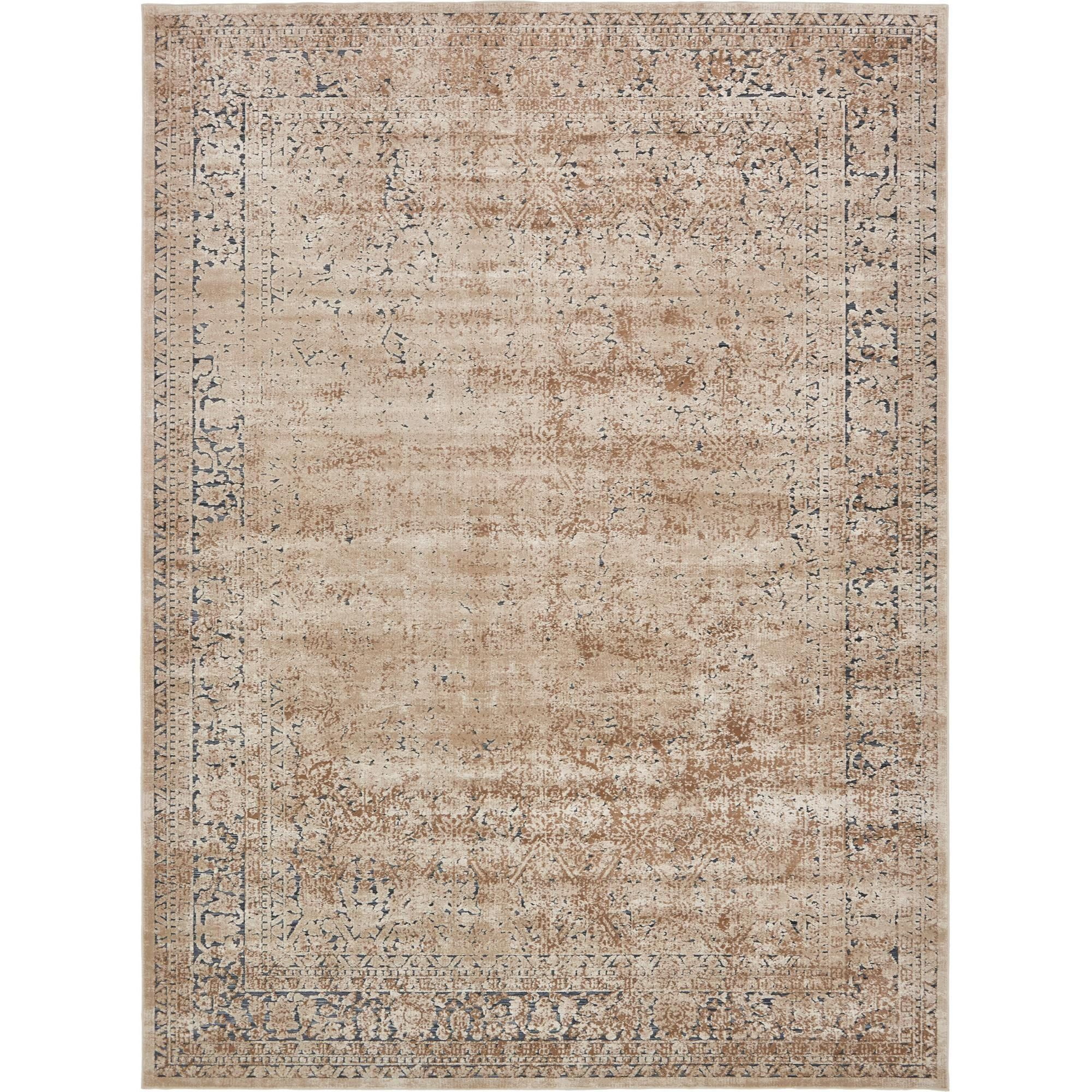 Unique Loom Jefferson Chateau Rug Beige/Ivory 9' x 12' 2" Rectangle
