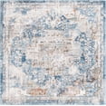 thumbnail image 1 of Unique Loom Jester Highbury Rug ,Square,7' 10" x 7' 10" Blue Transitional Floral Dining Room Living Room Bed Room, 1 of 4