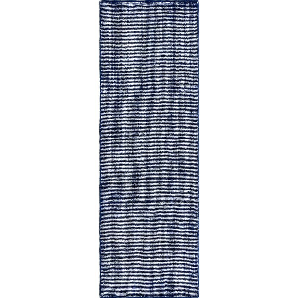Blueberry Wool Hand-Knotted Indoor Runner Rug 2' x 6'1"