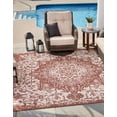 thumbnail image 1 of Jill Zarin Outdoor Collection Area Rug - Dubai (13' 1" Square Rust Red/Ivory), 1 of 8