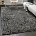 thumbnail image 1 of Unique Loom Infinity Shag Collection Area Rug - Jinko (4' 1" x 6' 1" Rectangle Smoke), 1 of 7