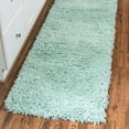 thumbnail image 1 of Unique Loom Infinity Shag Collection Area Rug - Jinko (2' 4" x 10' Runner Cyan), 1 of 7