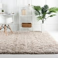 thumbnail image 1 of Unique Loom Infinity Shag Collection Area Rug - Jinko (8' Square Linen), 1 of 7