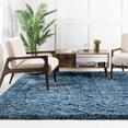 thumbnail image 1 of Unique Loom Infinity Shag Collection Area Rug - Jinko (8' Square Aegean Blue), 1 of 7