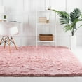 thumbnail image 1 of Unique Loom Infinity Shag Collection Area Rug - Jinko (8' Square Pink Lace), 1 of 6