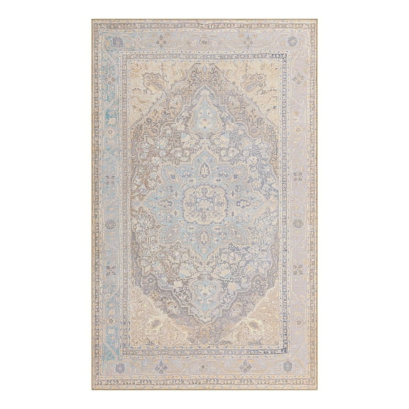 Unique Loom Timeless Collection Area Rug - Jude (5' x 8' Rectangle Cream/Ivory)