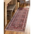 thumbnail image 1 of Unique Loom Timeless Collection Area Rug - Jude (2' 6" x 10' Runner Burgundy/Teal), 1 of 9