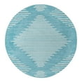 thumbnail image 1 of Unique Loom Kai Collection Area Rug - Warrior (10' Round Light Blue/Ivory), 1 of 11