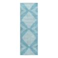 thumbnail image 1 of Unique Loom Kai Collection Area Rug - Warrior (2' x 6' Runner Light Blue/Ivory), 1 of 12