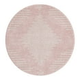 thumbnail image 1 of Unique Loom Kai Collection Area Rug - Warrior (3' 1" Round Pink/Ivory), 1 of 11