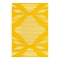 thumbnail image 1 of Unique Loom Kai Collection Area Rug - Warrior (4' 1" x 6' 1" Rectangle Yellow/Ivory), 1 of 12