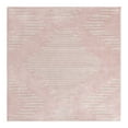 thumbnail image 1 of Unique Loom Kai Collection Area Rug - Warrior (5' 3" Square Pink/Ivory), 1 of 11